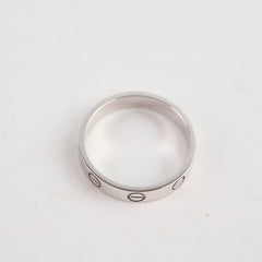 Cartier Wedding Band White Gold Size 53 Rings