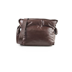 Loewe Flamenco Clutch Puffer Dark Brown