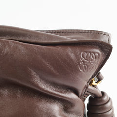 Loewe Flamenco Clutch Puffer Dark Brown