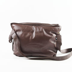 Loewe Flamenco Clutch Puffer Dark Brown