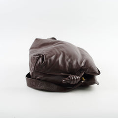 Loewe Flamenco Clutch Puffer Dark Brown