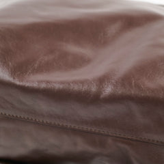 Loewe Flamenco Clutch Puffer Dark Brown