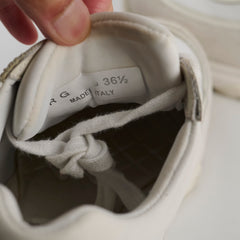 Chanel White Sneakers Size 36.5