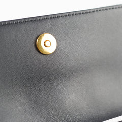 Christian Dior Caro Pouch With Chain & Strap Black