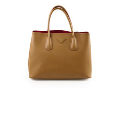 Prada Saffiano Leather Tote Tan