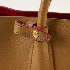Prada Saffiano Leather Tote Tan