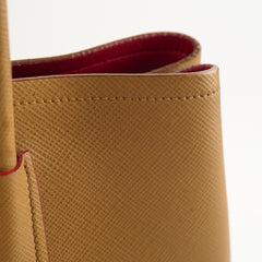 Prada Saffiano Leather Tote Tan