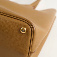 Prada Saffiano Leather Tote Tan