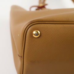 Prada Saffiano Leather Tote Tan