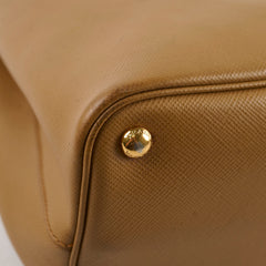 Prada Saffiano Leather Tote Tan