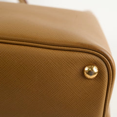 Prada Saffiano Leather Tote Tan