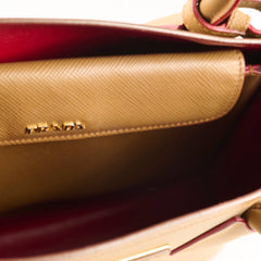Prada Saffiano Leather Tote Tan
