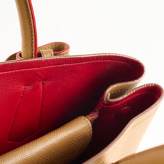 Prada Saffiano Leather Tote Tan