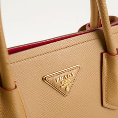 Prada Saffiano Leather Tote Tan
