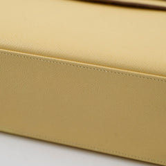 Hermes Kelly 25 Jaune Poussin Epsom Sellier X Stamp 2016
