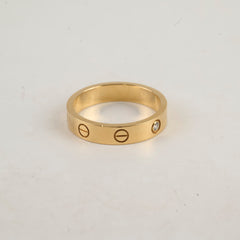 Cartier Love Ring One Diamond Size 54 Pink Gold