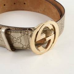 Gucci Gold Belt Size 85