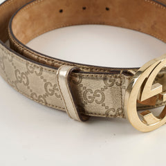 Gucci Gold Belt Size 85