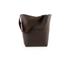 Celine Seau Sangle Bucket Bag Brown