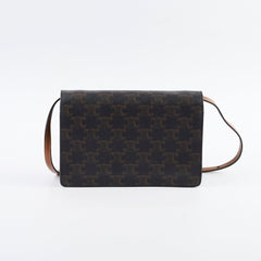 Celine Triomphe Canvas Wallet on Strap