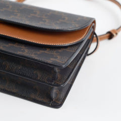Celine Triomphe Canvas Wallet on Strap