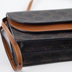 Celine Triomphe Canvas Wallet on Strap