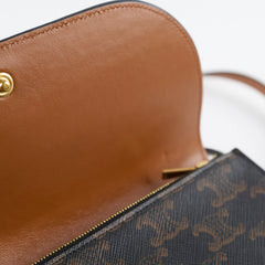 Celine Triomphe Canvas Wallet on Strap