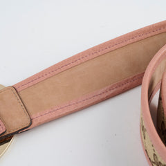 Gucci Woman's Belt Heart Buckle Pink Size 85