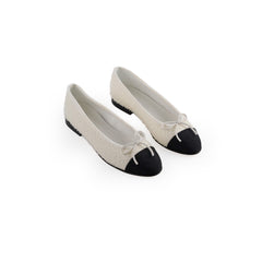 Chanel Ballet Flats Size 35.5 White/Black