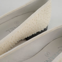 Chanel Ballet Flats Size 35.5 White/Black