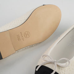 Chanel Ballet Flats Size 35.5 White/Black