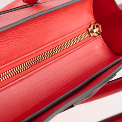 Celine Luggage Micro Red
