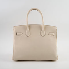 Hermes Birkin 30 Togo Craie W Stamp