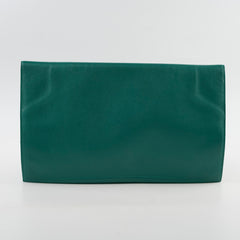 Hermes Pliplat Clutch Malachite