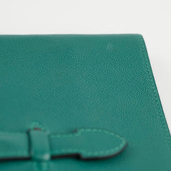 Hermes Pliplat Clutch Malachite