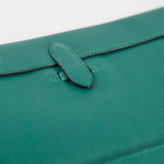 Hermes Pliplat Clutch Malachite