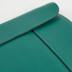 Hermes Pliplat Clutch Malachite