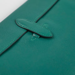 Hermes Pliplat Clutch Malachite
