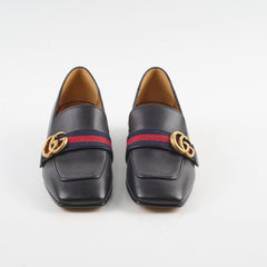 Gucci Peyton GG Pearl White Loafers Black  Size 37