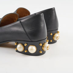 Gucci Peyton GG Pearl White Loafers Black  Size 37