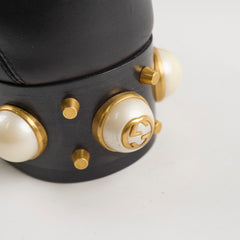 Gucci Peyton GG Pearl White Loafers Black  Size 37