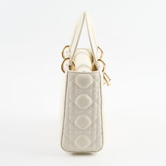 Christian Dior Small ABC Lady Dior White