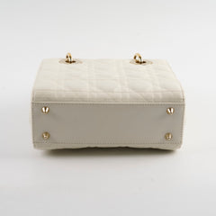 Christian Dior Small ABC Lady Dior White