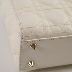 Christian Dior Small ABC Lady Dior White