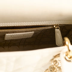 Christian Dior Small ABC Lady Dior White