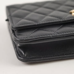 Chanel Trendy Wallet on Chain Black Lambskin (microchip)