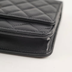Chanel Trendy Wallet on Chain Black Lambskin (microchip)