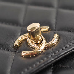 Chanel Trendy Wallet on Chain Black Lambskin (microchip)