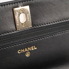 Chanel Trendy Wallet on Chain Black Lambskin (microchip)