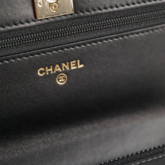 Chanel Trendy Wallet on Chain Black Lambskin (microchip)